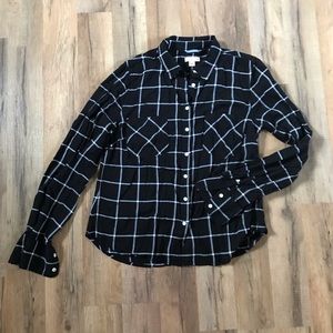 Black & White Long Sleeve | Merona Brand | Medium